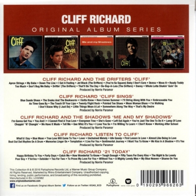 Cliff Richard (Клифф Ричард): Original Album Series (Cliff / Cliff Sings / Me And My Shadows / Listen To Cliff / 21 Today)