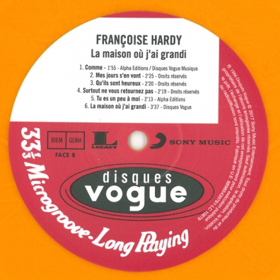 Francoise Hardy (Франсуаза Арди): La Maison Ou J'Ai Grandi