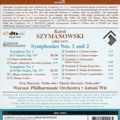 Antoni Wit (Антони Вит): Symphonies 1+2