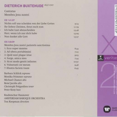 Cantatas Buxwv 39, 46, 51, 77 & 79 - Cantata Buxwv75 "Membra Jesu Nostri" Ton Koopman (Тон Копман): Cantatas Buxwv 39, 46, 51, 77 & 79 - Cantata Buxwv75 "Membra Jesu Nostri"