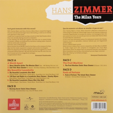 The Milan Years Hans Zimmer (Ханс Циммер): The Milan Years