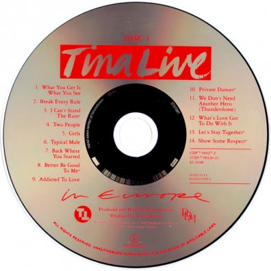 Tina Turner (Тина Тёрнер): Tina Live In Europe