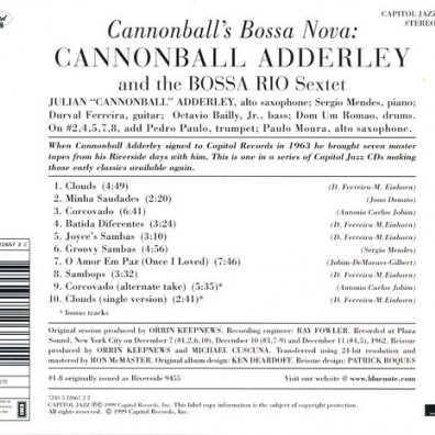 Cannonball Adderley (Кэннонболл Эддерли): Cannonball`s Bossa Nova