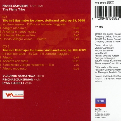 Владимир Ашкенази: Schubert: Piano Trios Nos. 1 & 2
