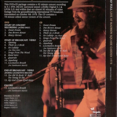 Jethro Tull (Джетро Талл): Live At Madison Square Garden 1978