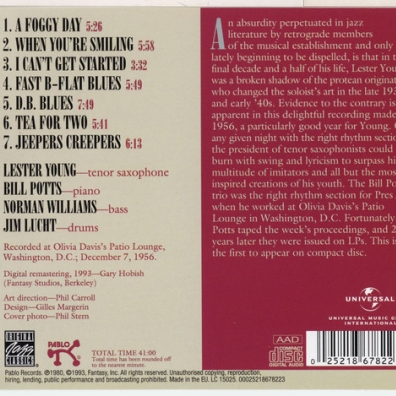 In Washington D.C. 1956 Vol. 1 Lester Young (Лестер Янг): In Washington D.C. 1956 Vol. 1