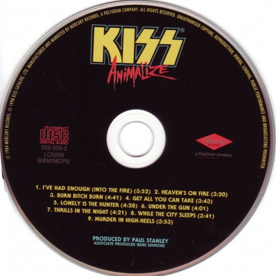 Animalize Kiss (Кисс): Animalize