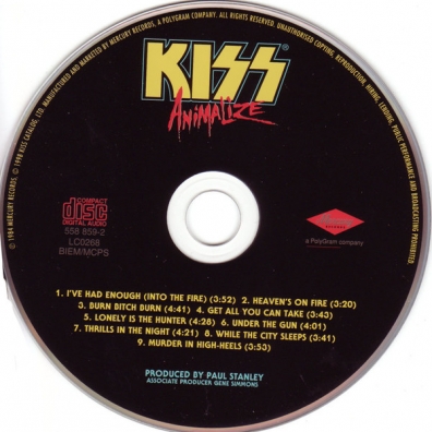 Kiss (Кисс): Animalize