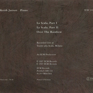 La Scala Keith Jarrett (Кит Джарретт): La Scala