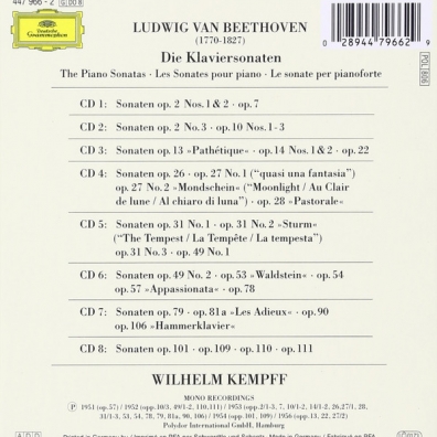 Wilhelm Kempff (Вильгельм Кемпф): Beethoven: 32 Klaviersonaten