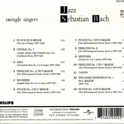 Jazz Sebastian Bach Vol.1 The Swingle Singers (Зе Свингле Сингерс): Jazz Sebastian Bach Vol.1
