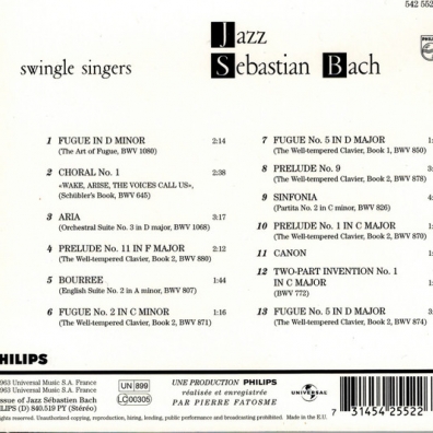 The Swingle Singers (Зе Свингле Сингерс): Jazz Sebastian Bach Vol.1