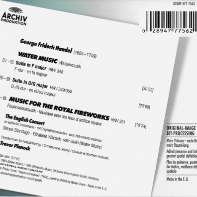 Handel: Water Music & Fireworks Music Trevor Pinnock (Тревор Пиннок): Handel: Water Music & Fireworks Music