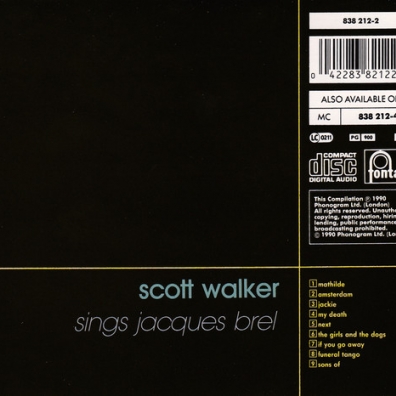Scott Walker (Cкотт Уокер): Scott Walker Sings Jacques Brel