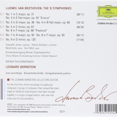 Leonard Bernstein (Леонард Бернстайн): Beethoven: The 9 Symphonies