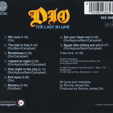 Dio (Ронни Джеймс Дио): The Last In Line