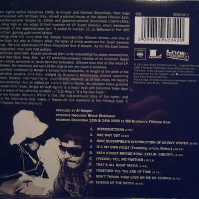 Al Kooper (Эл Купер): Fillmore East: The Lost Concert Tapes 12/13/68