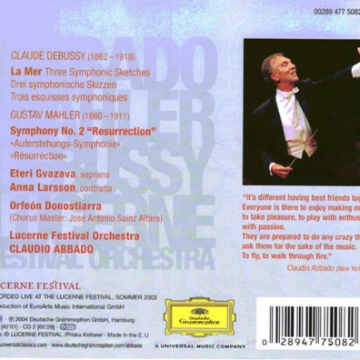 Claudio Abbado (Клаудио Аббадо): Mahler: Symphony 2, Ravel: La Mer