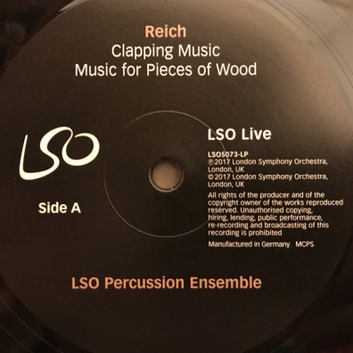 Lso Percussion Ensemble (ЛСО Перкуссион ансамбль): Sextet, Clapping Music, Music For Pieces Of Wood