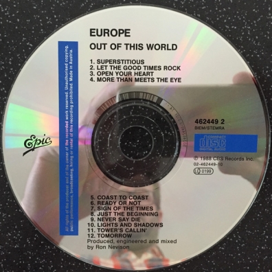 Europe (Европа): Out Of This World
