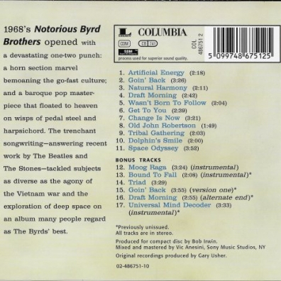 The Byrds: Notorious Byrd Brothers