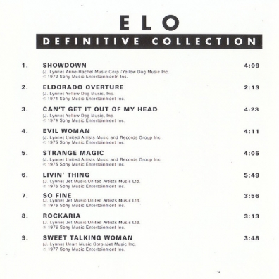 Electric Light Orchestra (Электрик Лайт Оркестра (ЭЛО)): Definitive Collection