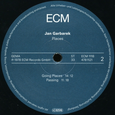 Jan Garbarek (Ян Гарбарек): Places