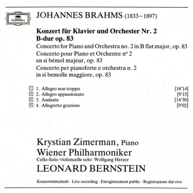 Krystian Zimerman (Кристиан Цимерман): Brahms: Piano Conc.2