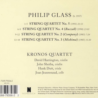 Kronos Quartet (Кро­нос-квар­тет): Kronos Quartet Performs Philip Glass