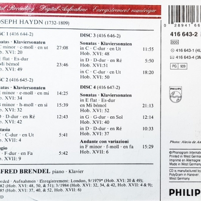 Haydn: Piano Sonatas Alfred Brendel (Альфред Брендель): Haydn: Piano Sonatas