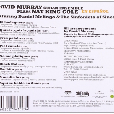David Murray (Дэйв Мюррей): Plays Nat King Cole "En Espanol"