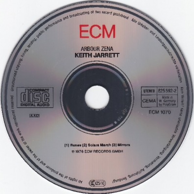 Arbour Zena Keith Jarrett (Кит Джарретт): Arbour Zena