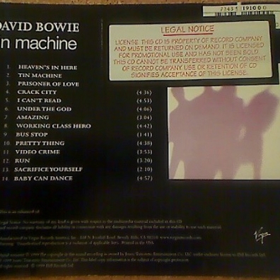 David Bowie (Дэвид Боуи): Tin Machine