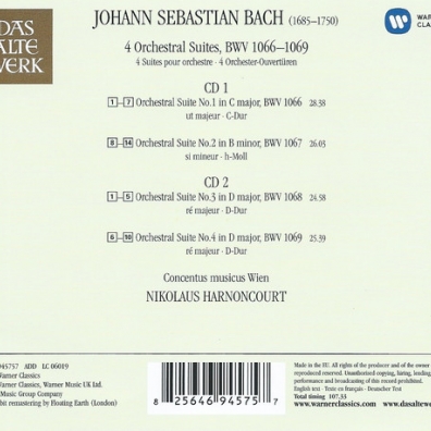 Orchestral Suites 1-4 Nikolaus Harnoncourt (Николаус Арнонкур): Orchestral Suites 1-4
