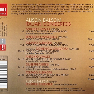 Alison Balsom (Элисон Болсом): Italian Concertos