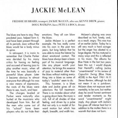 Jackie McLean (Джеки МакЛин): Bluesnik