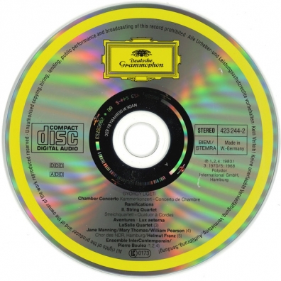 Ligeti: Chamber Concerto; Ramifications Pierre Boulez (Пьер Булез): Ligeti: Chamber Concerto; Ramifications