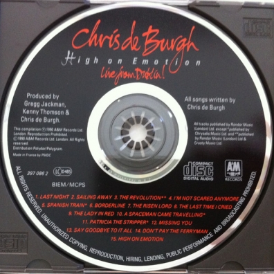 High On Emotion - Live Chris De Burgh (Крис де Бург): High On Emotion - Live