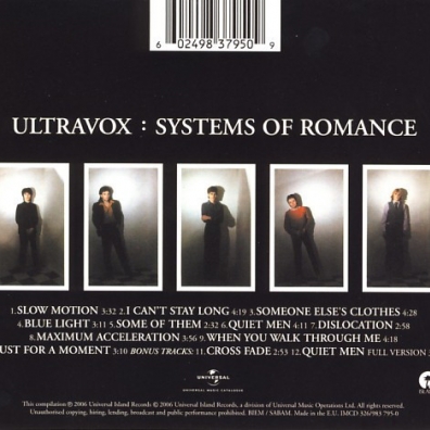 Ultravox (Ультравокс): Systems Of Romance