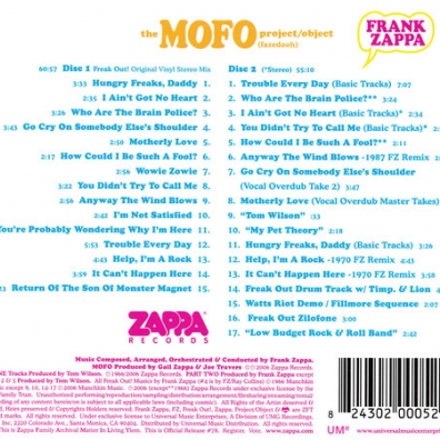 Frank Zappa (Фрэнк Заппа): Mofo