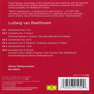 Beethoven Symphonies 1-9 Karl Böhm (Карл Бём): Beethoven Symphonies 1-9