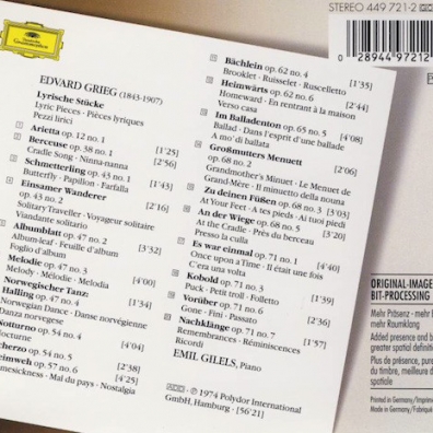 Emil Gilels (Эмиль Гилельс): Grieg: Lyric Pieces