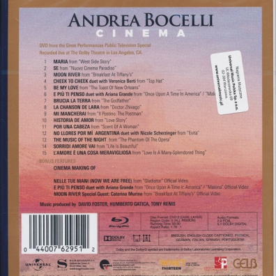 Cinema Andrea Bocelli (Андреа Бочелли): Cinema