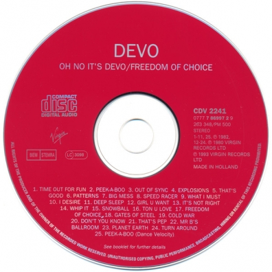 Devo: Oh No It's Devo/ Freedom Of Choice