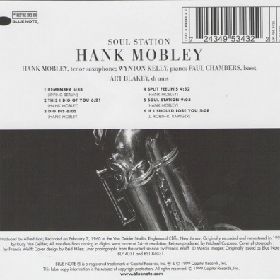 Hank Mobley (Хэнк Мобли): Soul Station