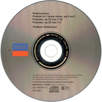 Rachmaninov: 24 Preludes; Piano Sonata No. 2 Владимир Ашкенази: Rachmaninov: 24 Preludes; Piano Sonata No. 2