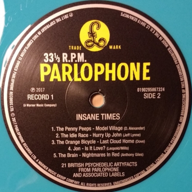 Insane Times - 21 British Psychedelic Artyfacts From Parlophone And Associated Labels