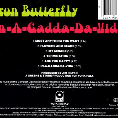 Iron Butterfly (Айрон Баттерфляй): In-A-Gadda-Da-Vida