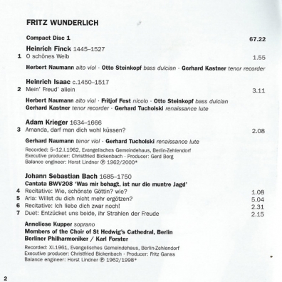 Icon: Fritz Wunderlich Wunderlich Fritz (Фриц Вундерлих): Icon: Fritz Wunderlich