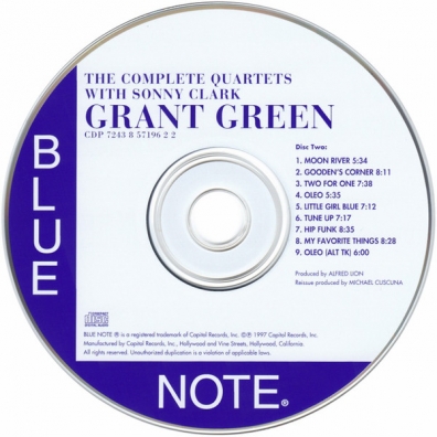 The Complete Quartets With Sonny Clark Grant Green (Грант Грин): The Complete Quartets With Sonny Clark